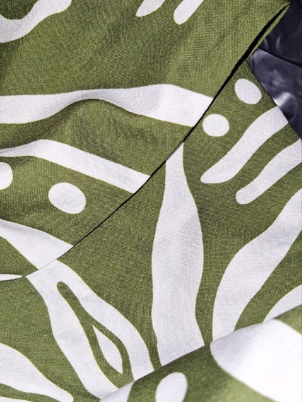 Commense Green & White Abstract Cutout Halter Mini Dress - Picture 5 of 5